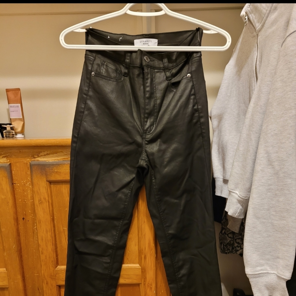 Dynamite Rosie Straight Coated Jeans